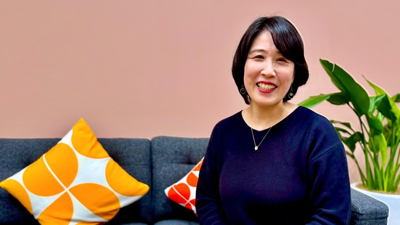 a person sitting on a couch