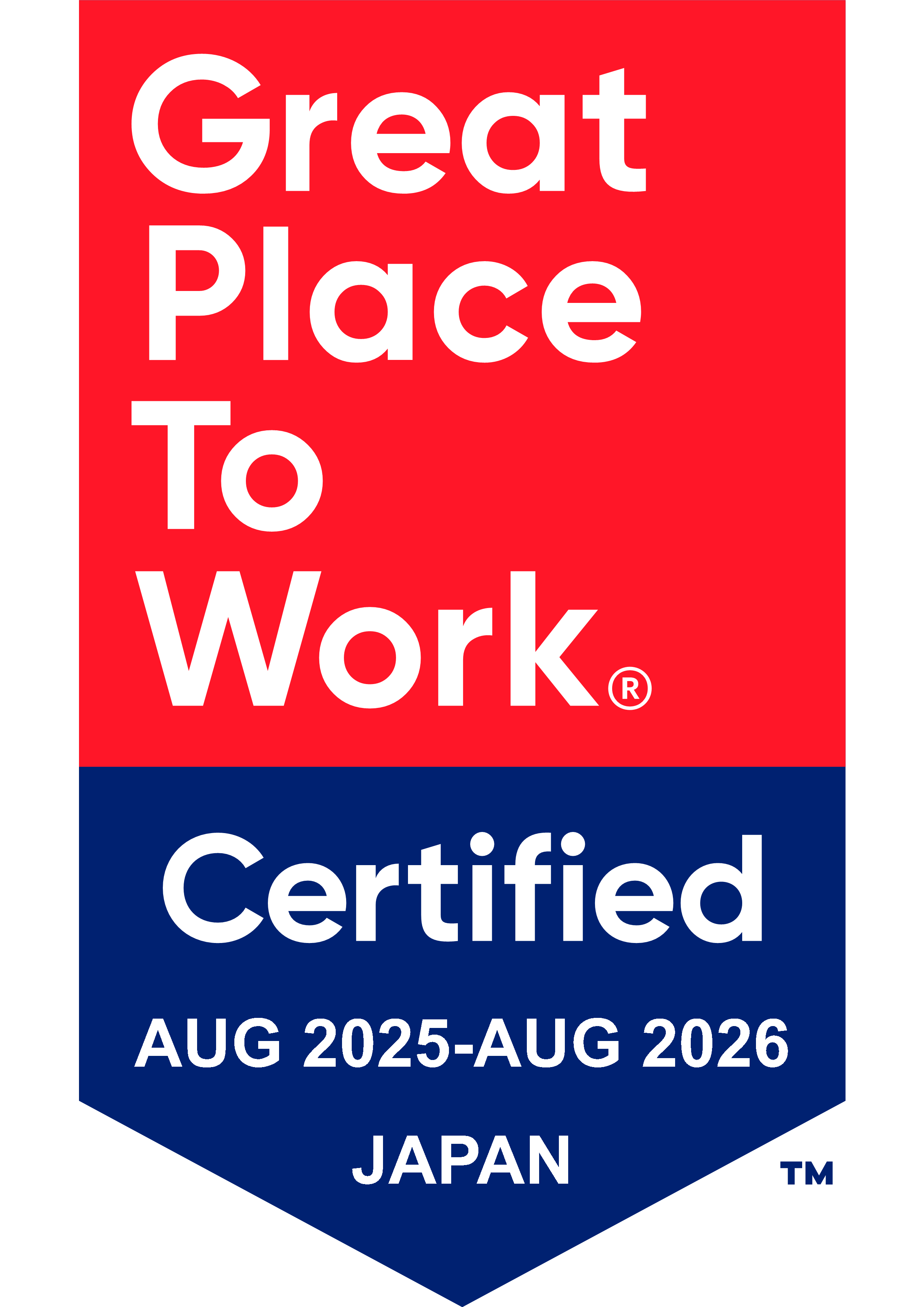 GPTW Certified in Japan 2025-2026