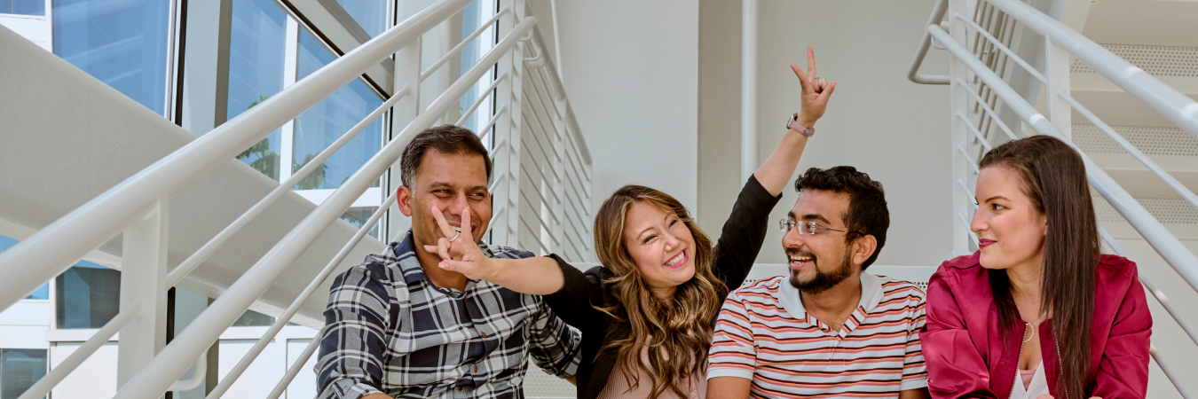 a group of people posing for a picture
