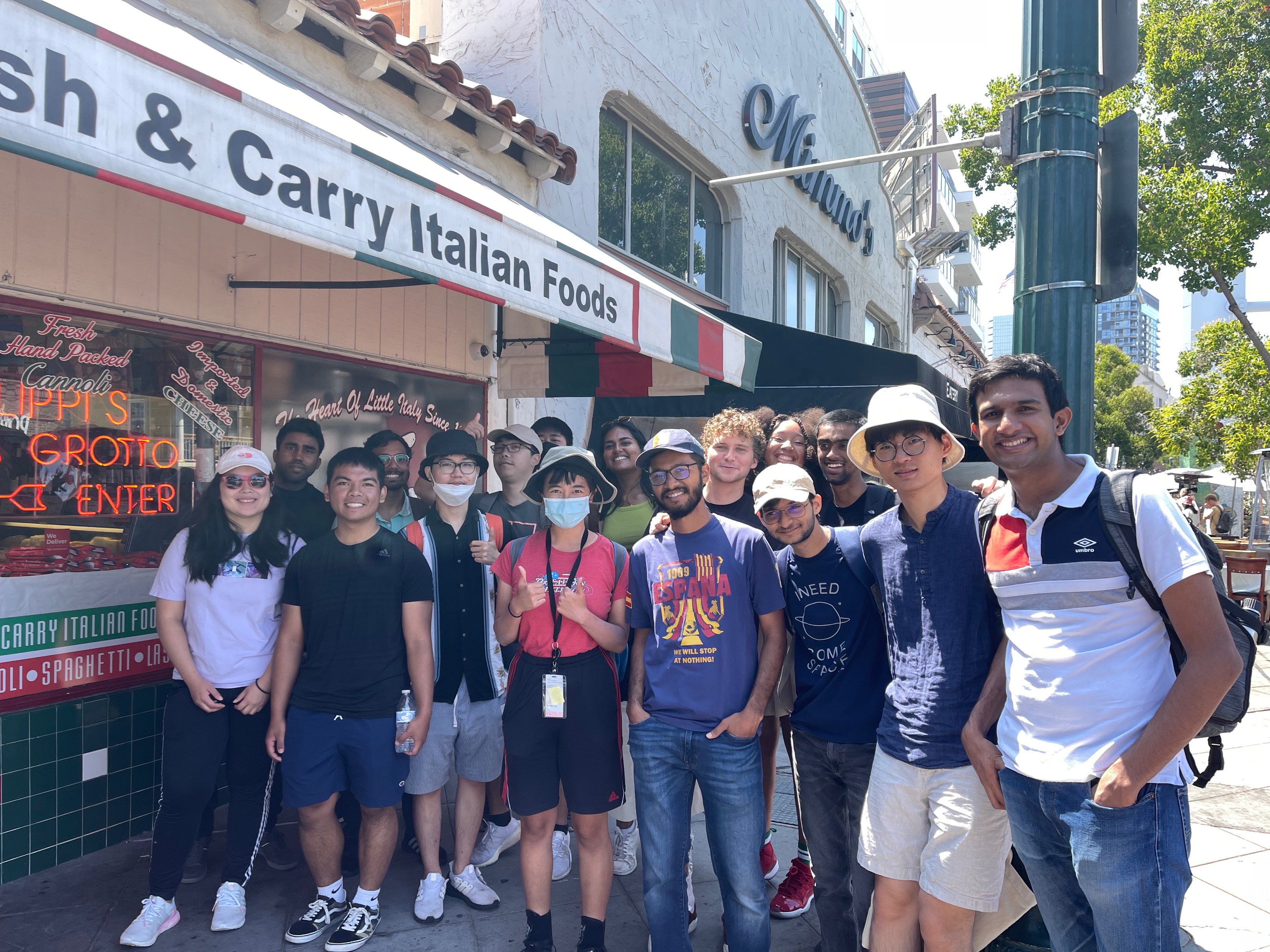 a group of people posing for a photo