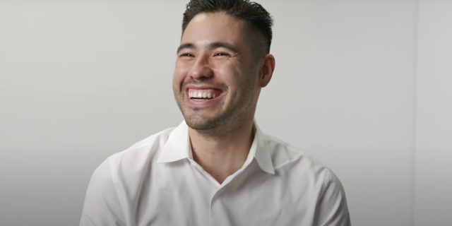 a person in a white shirt